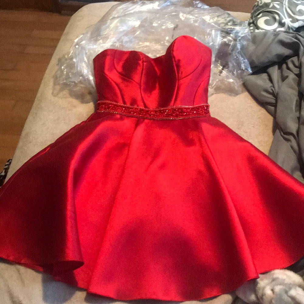 Red homecoming dress